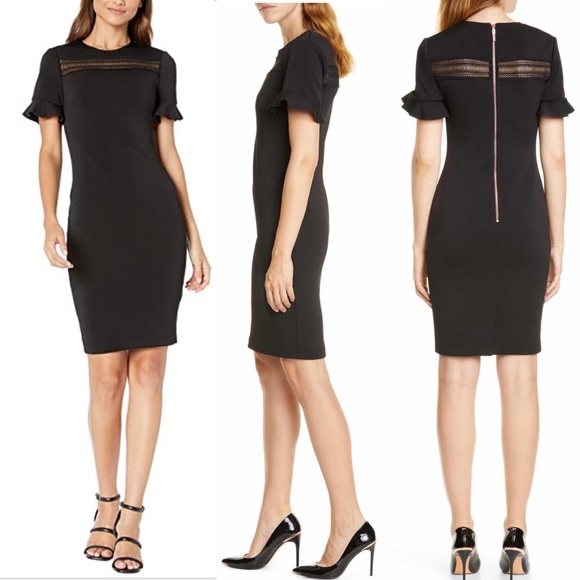 Ted Baker London Livsia Lace Panel Pencil Dress - Picture 3 of 13